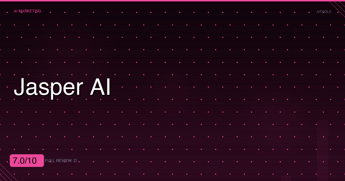 Jasper AI Review: The Enterprise Marketing Machine That's Not for Everyone
